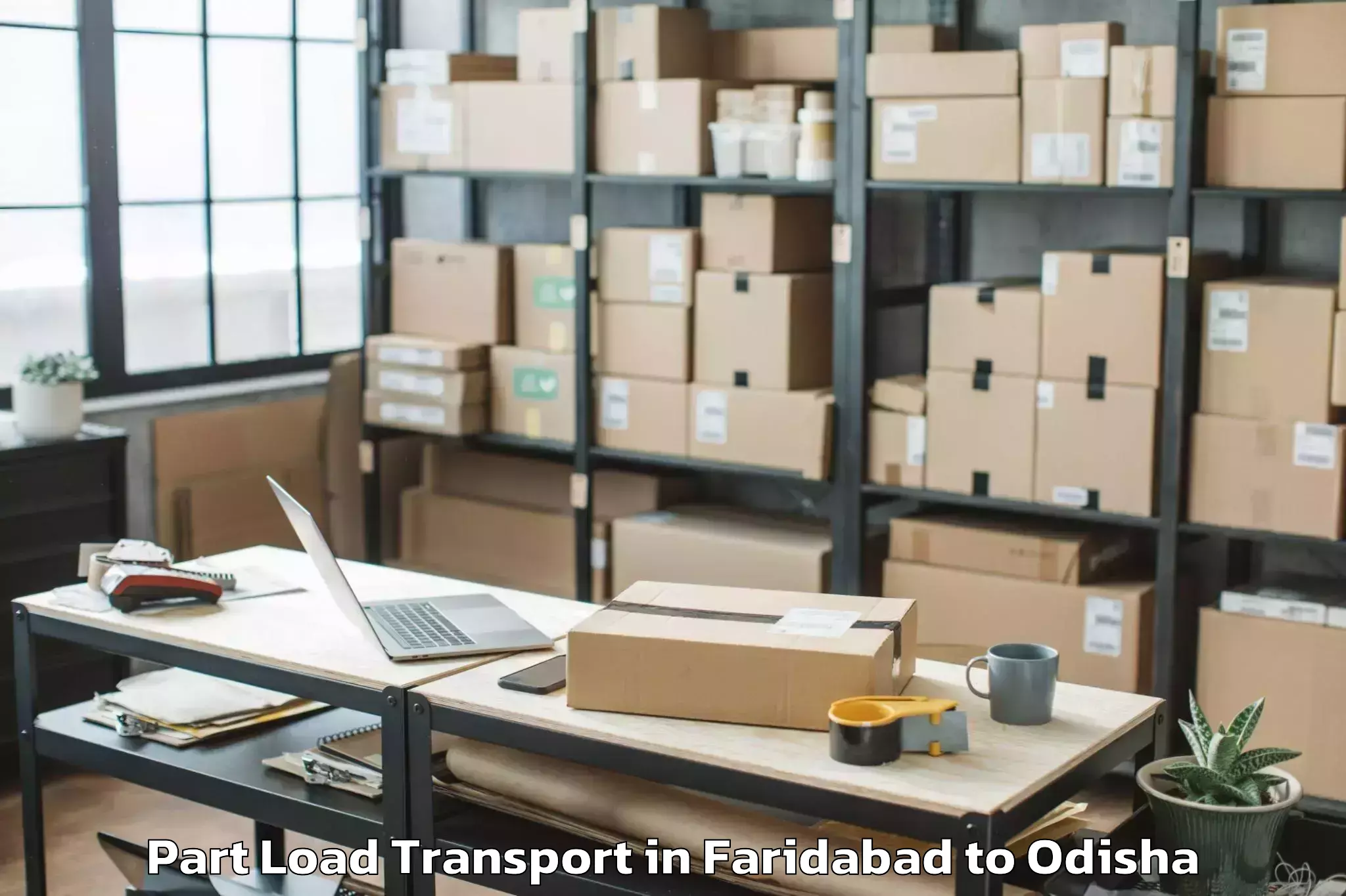 Leading Faridabad to Odagaon Part Load Transport Provider